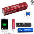 UL Listed Aluminium 2200 Mah Lithium Ion Portable Power Bank Charger